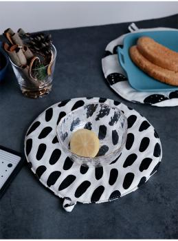 360Home Stoff Topflappen runde Wärmedämmung Matte Untersetzer